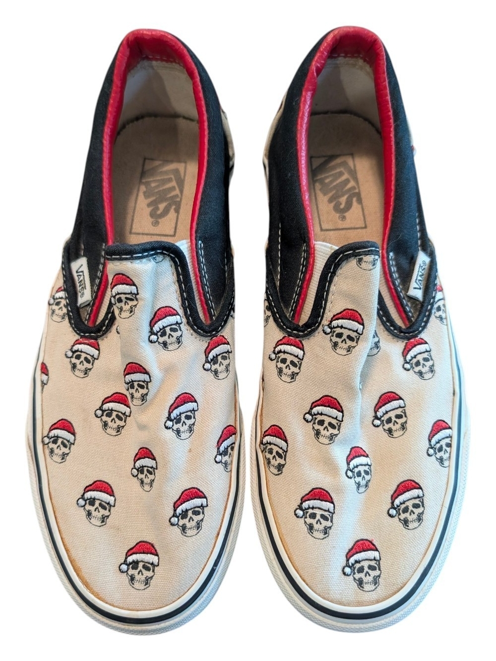 Vans Classic Slip-On "Santa Skull" Sneakers